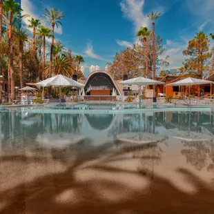 Beach, main pool with view of stage.