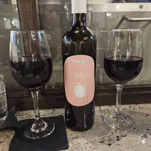 Greek wine to go with our Greek dinner!!!  Yum