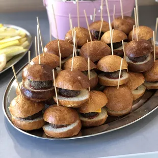 Mini sliders perfect for parties and all ages