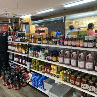  variety of products on shelves