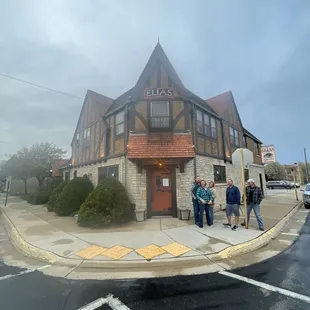 outside