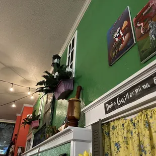 Art displayed near our table!