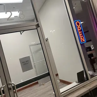 Open! Right next-door.