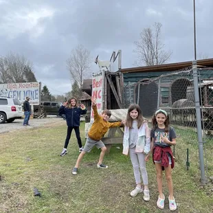 Looking forward to an exciting an awesome day gem mining and playing with goats!