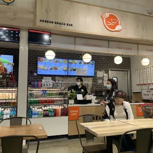 customers at the counter