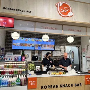 customers at counter