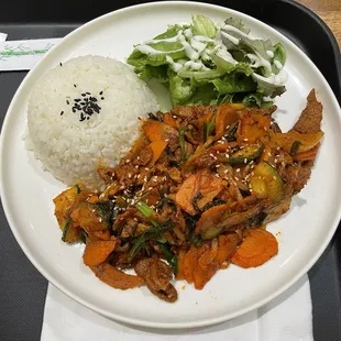 Spicy Pork Tteokbokki