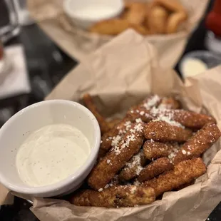 Fried Zucchini and Onion Rings