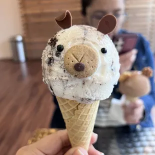 Cookies and cream dog ice cream