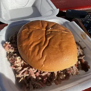 Chopped Pork Sandwich