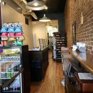 the inside of the restaurant