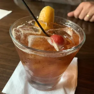 a close up of a drink