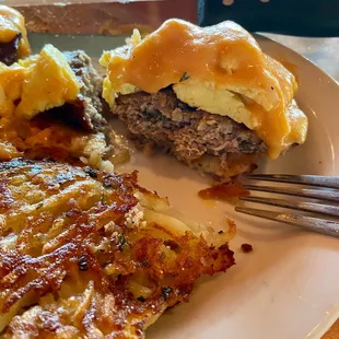 Very rich and filling Turducken Benedict