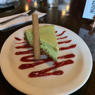 Pistachio cheesecake