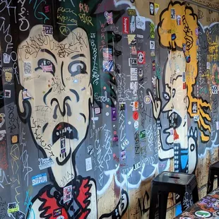 graffiti on the wall
