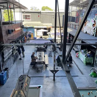 Big outdoor patio with second level seating