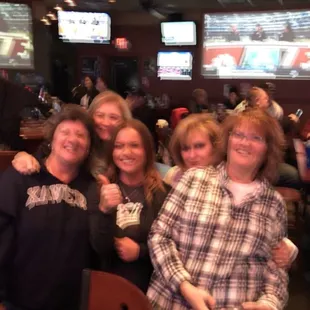 She is in the Eli's shirt