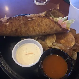 Inverted Chicken Wrap &amp; Saratoga Chips