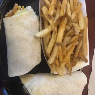 Buffalo Chicken Wrap &amp; Fries