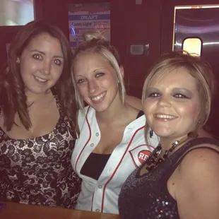three women posing for a picture