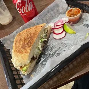 Ate half of it before took a pic but best torta I&apos;ve ever had!