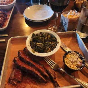 Brisket and collards