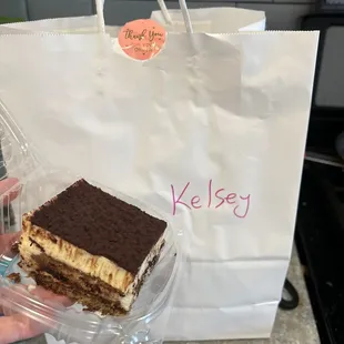 Special delivery of tiramisu