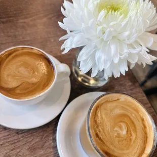 w/ homemade almond milk