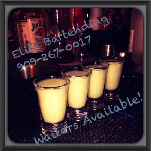 Give us a call to get some Shots to your guest