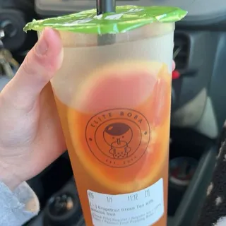 Grapefruit Green Tea with passion fruit
