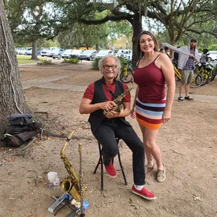 Jazz music in the park.