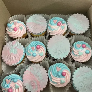 Gender Reveal Cupcakes!