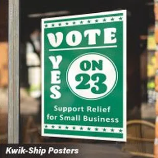 Custom printed signs