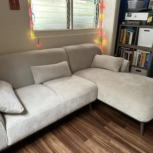Our new couch in our office space