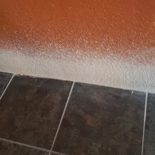 Drywall replaced and texture added so we can paint.