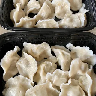 8. Chicken Dumpling with Chinese Spinach