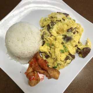 3. --- Scrambled Egg Beef Lunch