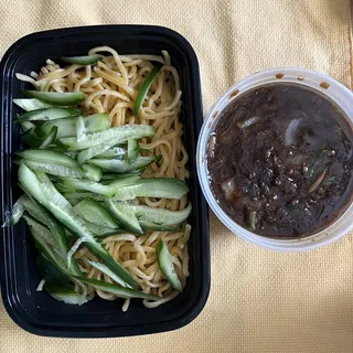 10.( Beijing Style Bean Paste Noodle with Pork