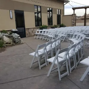 Perfect ceremony location with waterfall feature!