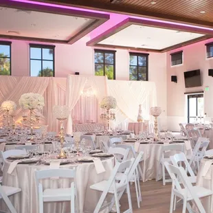 Elite provides the tables and chairs and you provide the rest!