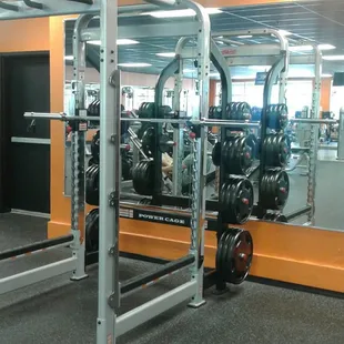 More free weight equipment.