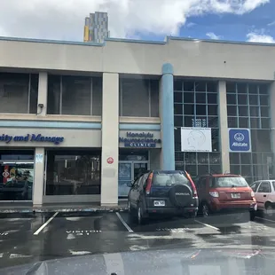 Outside of building- located on 2nd floor.