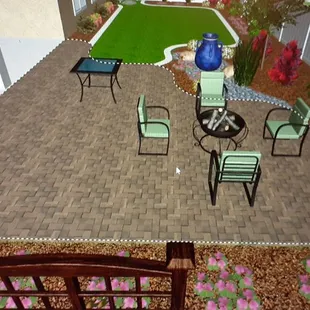 Elite Garden and Landscape now with a new program where they design your front or back yard it's a 3D program...