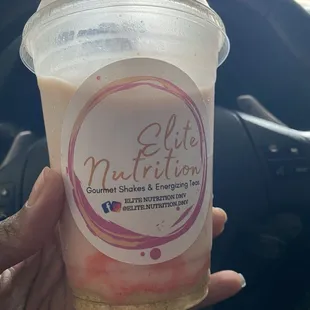 Strawberry cheesecake shake