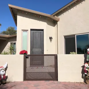 Gate installed after powder coating