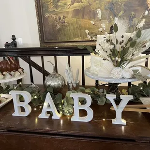a table with a variety of desserts