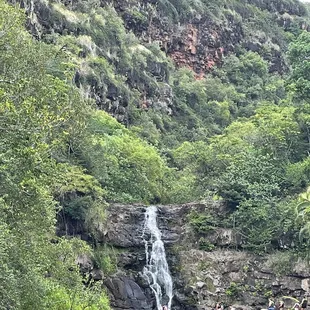 Waterfall at Waimea botanical gardens