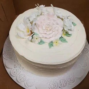 Wedding cake made for a special intimate group.