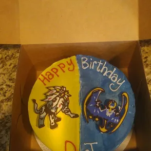 His Pokemon cake