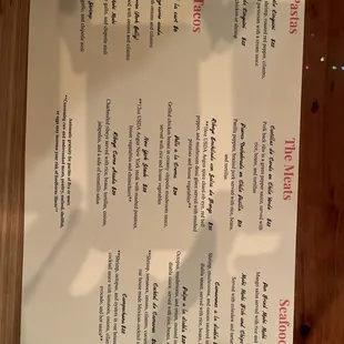Menu January 2024